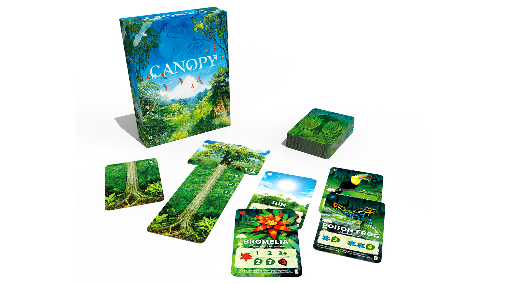 Canopy is a twoplayer board game about tropical climes from the